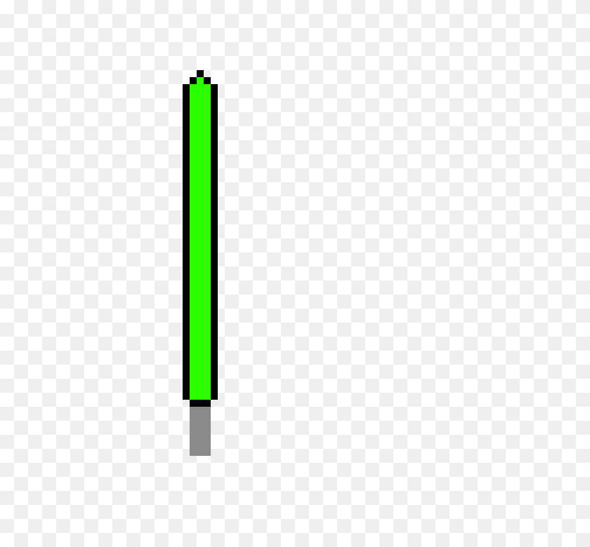 480x720 Green Lightsaber Pixel Art Maker - Green Lightsaber PNG