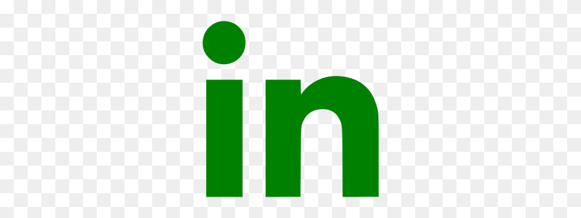 256x256 Green Linkedn - Linkedin Logo PNG