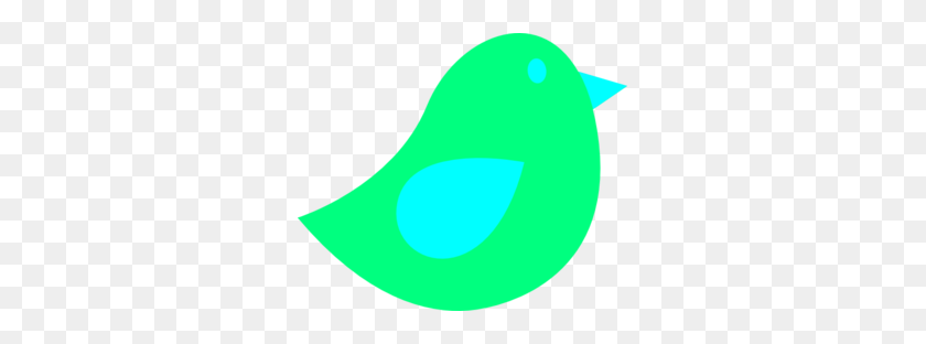 299x252 Green Little Bird Clip Art - Little Bird Clipart