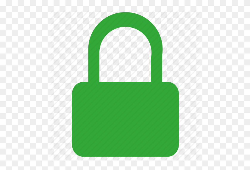 512x512 Зеленый, Блокировка, Безопасность, Значок Телеграммы - Значок Телеграммы Png