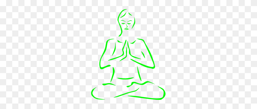 243x298 Green Meditating Silohette Clip Art - Meditate Clipart