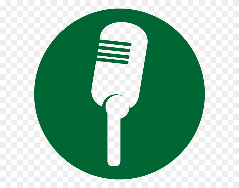 600x600 Green Mic Png Clip Arts For Web - Mic PNG