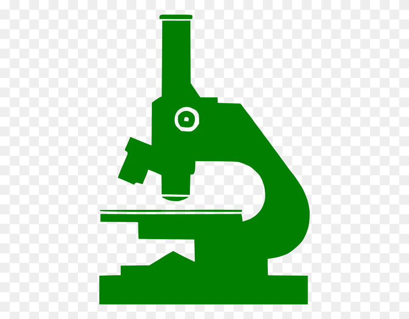 432x595 Green Microscope Clip Art - Microscope Clipart