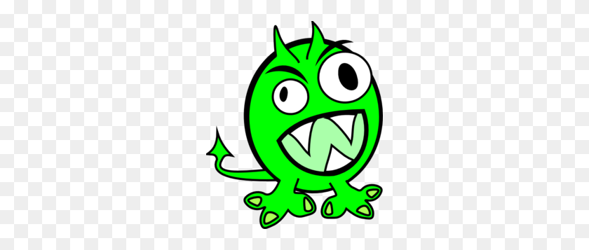 252x297 Green Monster Clip Art - Scary Tree Clipart