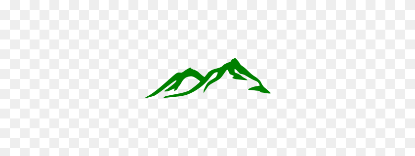 256x256 Icono De La Montaña Verde - Montaña Png