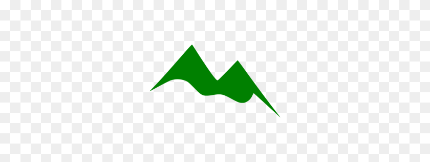256x256 Montaña Verde - Icono De Montaña Png