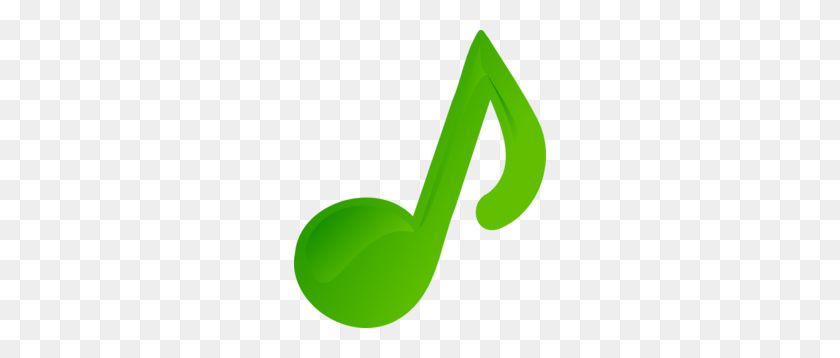 252x298 Green Music Note Clip Art - Music Note Clipart PNG