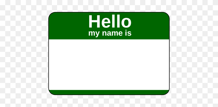 Green Name Tags Printable