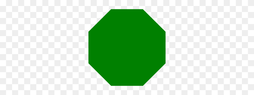 256x256 Green Octagon Icon - Octagon Clipart