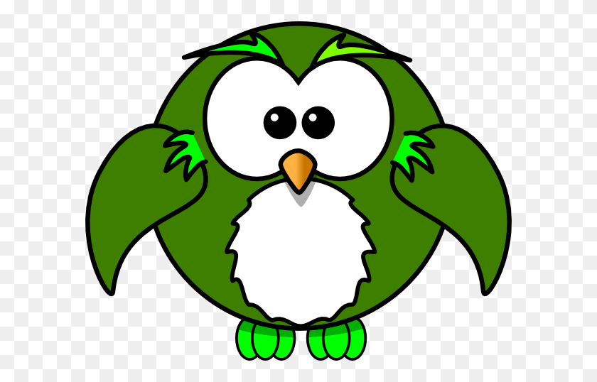 600x478 Green Owl Clipart Collection - Bon Voyage Clipart