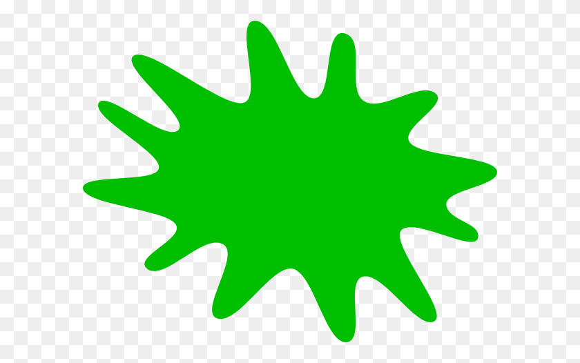 600x466 Green Paint Splat Clip Art - Paint Splash Clipart