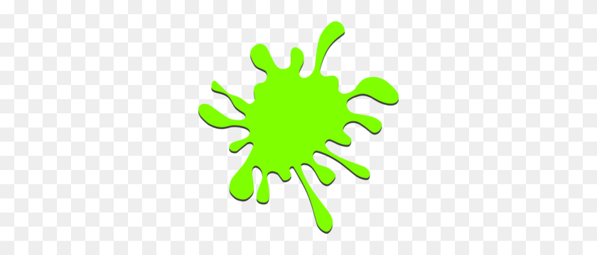282x300 Green Paint Splatter Clip Art - Paint Clipart
