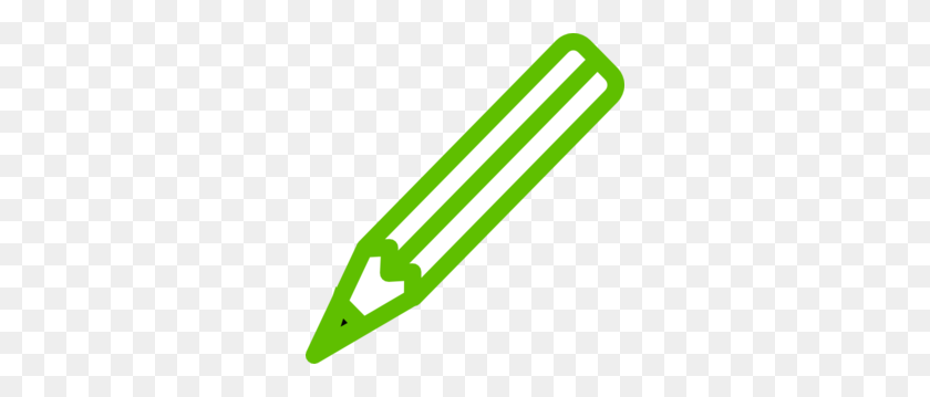 288x299 Green Pencil Clip Art - Pencil Clipart PNG
