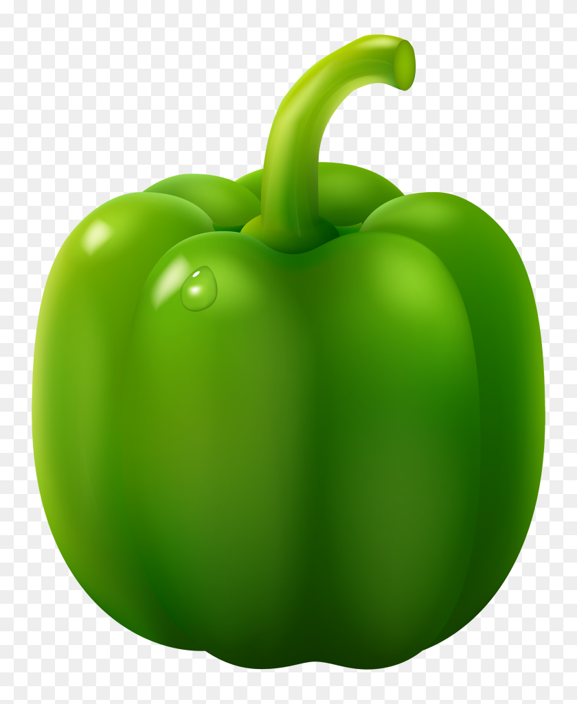 2421x3000 Green Pepper Clipart - Green Grapes Clipart