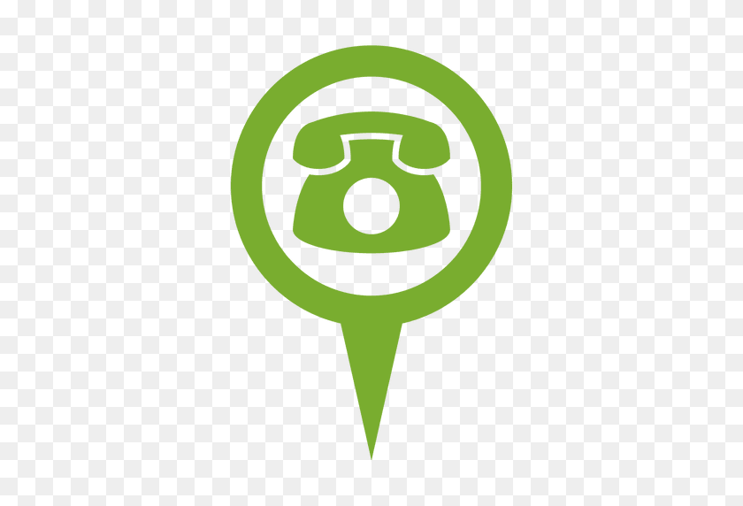 512x512 Green Phone Round Bubble Infographic - Telefono PNG