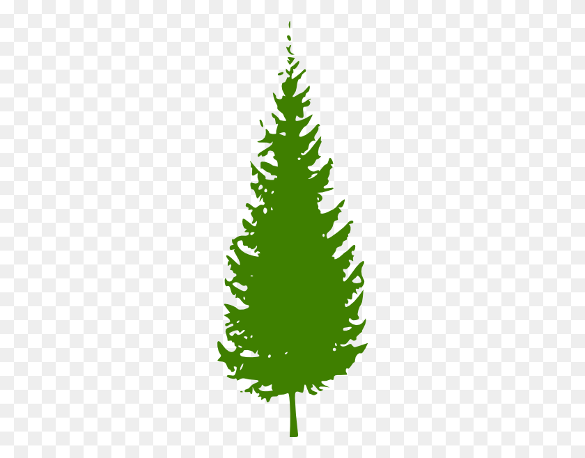 216x598 Green Pine Tree Clipart Png For Web - Pine PNG