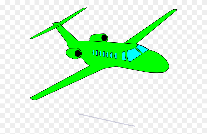 600x484 Green Plane Clip Art - Small Plane Clipart