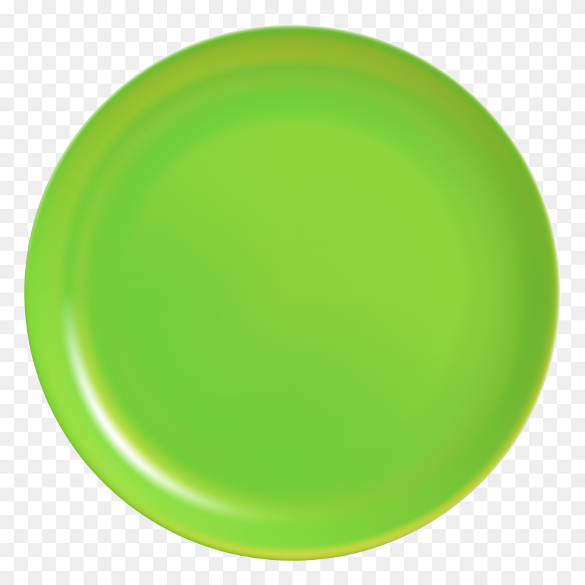 6000x6000 Green Plate Png Clip Art - Plate Of Cookies Clipart