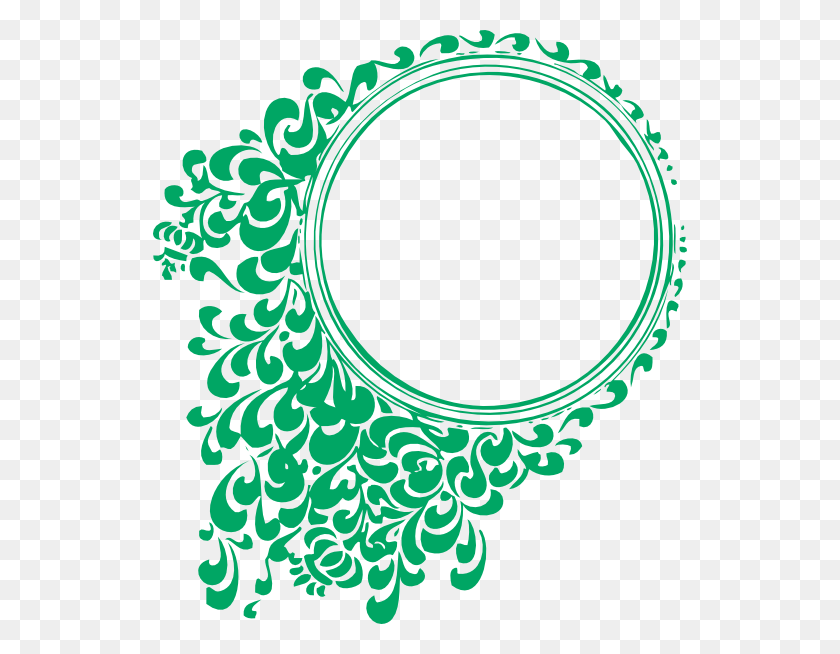 534x594 Green Png Clip Arts For Web - Doily PNG
