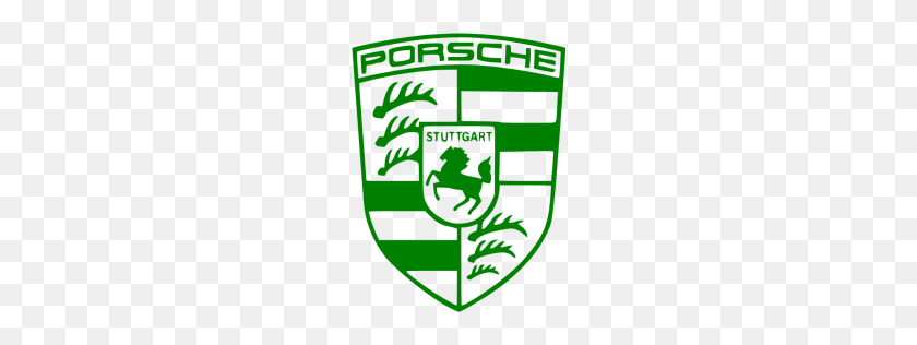 256x256 Icono De Porsche Verde - Logotipo De Porsche Png
