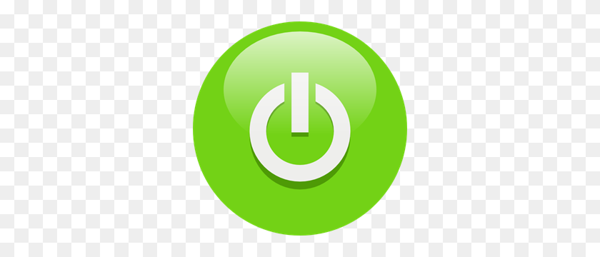300x300 Botón De Encendido Verde Png, Imágenes Prediseñadas Para Web - Power Clipart
