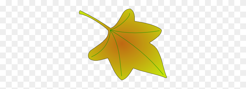300x245 Green Pumpkin Leaf Clipart - Pumpkin Leaf Clipart