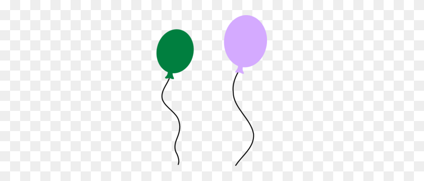 219x299 Green Purple Balloon Pair Clip Art - Purple Balloon Clipart