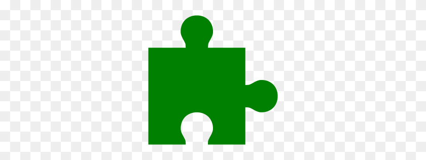 256x256 Green Puzzle Piece Icon - Puzzle Piece PNG