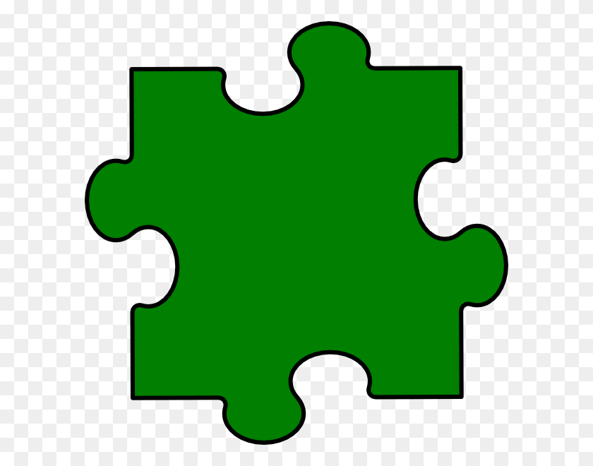 600x600 Green Puzzle Piece Png Clip Arts For Web - Puzzle Piece PNG