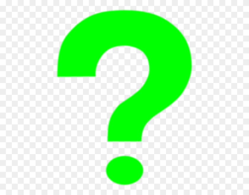 462x598 Green Question Mark Blurred Png Large Size - Question Mark Clipart PNG