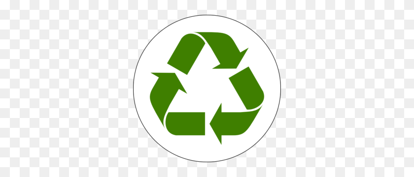300x300 Green Recycled Symbol Clip Art - Recycling Symbol PNG
