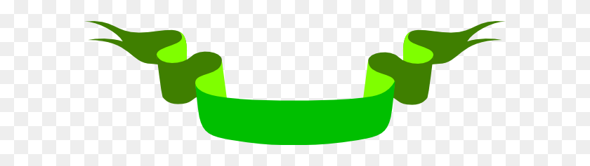 600x177 Green Ribbon Clipart Clip Art - Ribbon Cutting Clipart