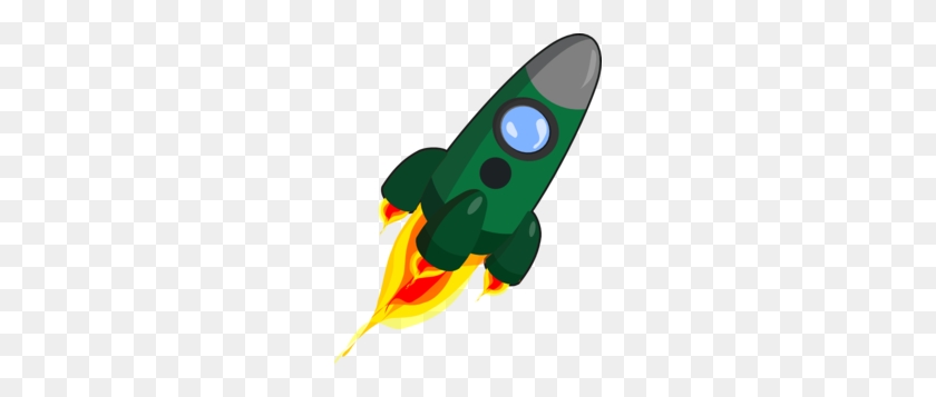 240x297 Green Rocket Clip Art - David Clipart