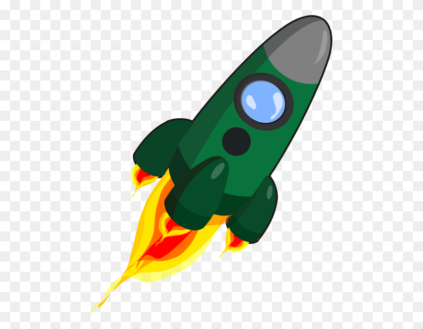 480x594 Green Rocket Clip Arts Download - Rocket Clipart PNG