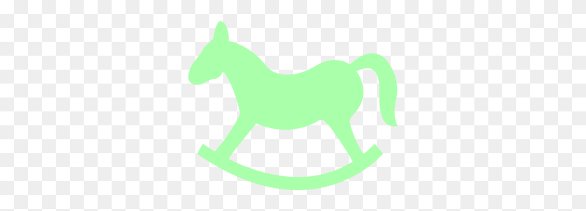 300x243 Зеленая Лошадка-Качалка Картинки - Лошадь-Качалка Клипарт