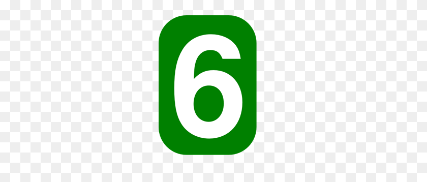216x298 Зеленый Прямоугольник С Закругленными Углами И Цифрами Png Для Веб-Сайтов - Цифра 6 Png Клипарт