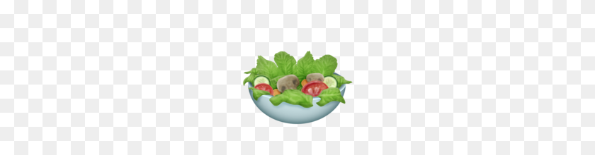 160x160 Green Salad Emoji On Emojipedia - Salad PNG