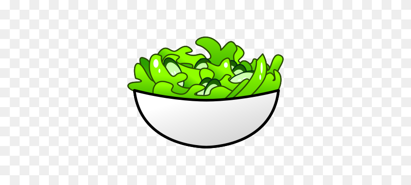 320x320 Green Salad Emojidex - Salad Bowl Clipart
