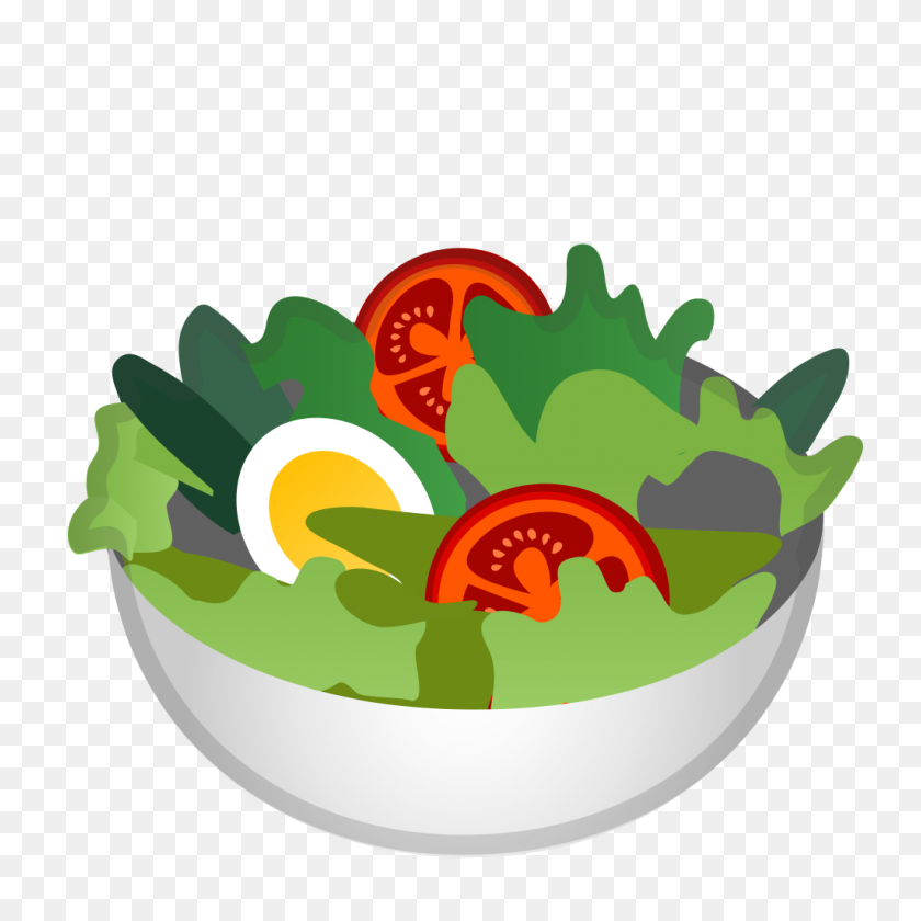 1024x1024 Значок Зеленый Салат Ното Смайлики Еда Напиток Набор Иконок Google - Картофельный Салат Png