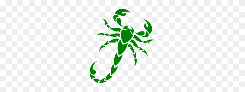 256x256 Иконка Зеленый Скорпион - Скорпион Клипарт