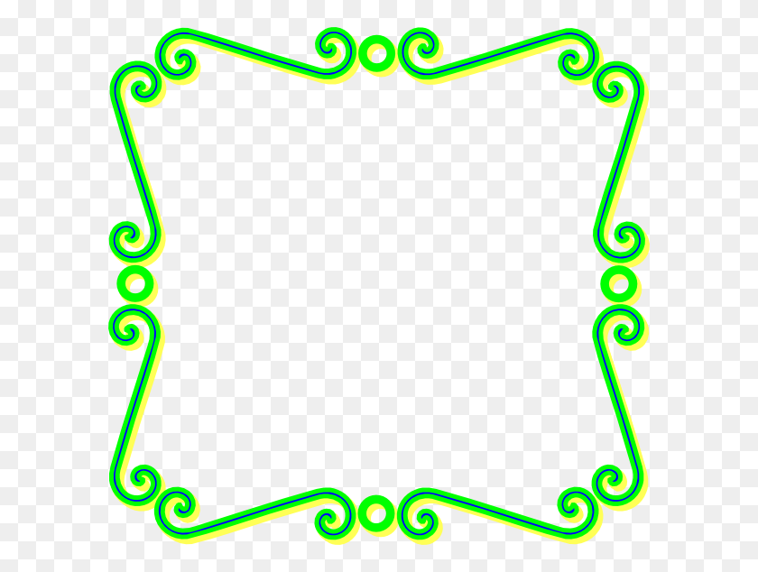600x574 Green Scroll Art Label Png Clip Arts For Web - Scroll Clipart PNG