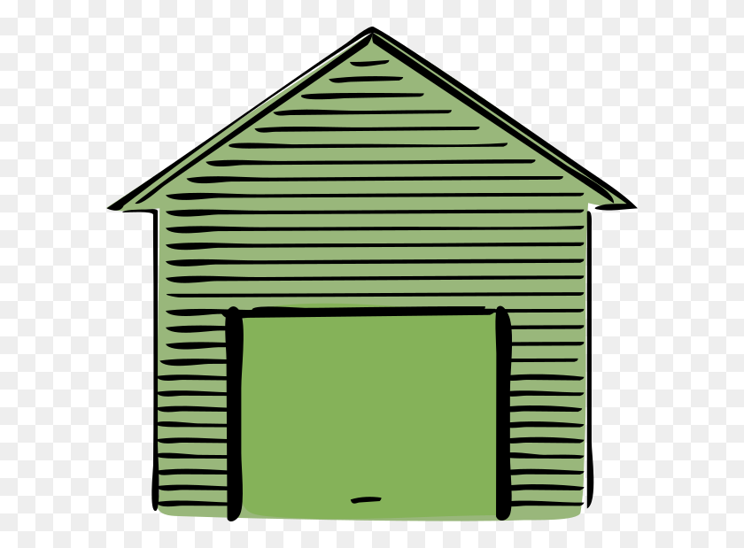 600x559 Green Shed Clip Art - Shed Clipart