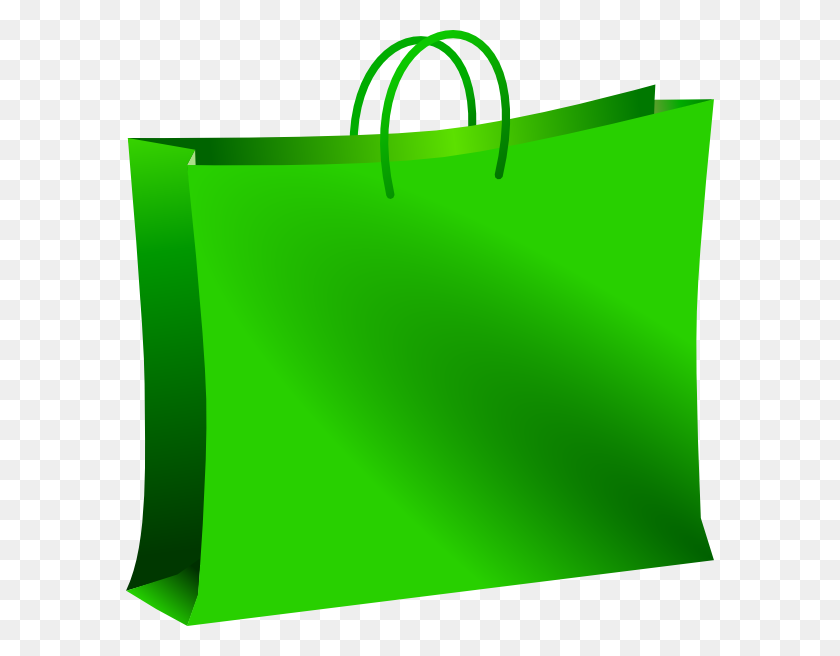 588x596 Green Shopping Bag Png Clip Arts For Web - Shopping Bag PNG