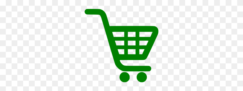 256x256 Green Shopping Cart Icon - Cart Icon PNG