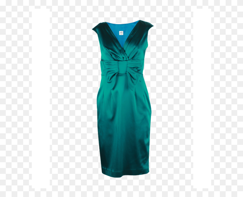 620x620 Зеленое Шелковое Платье - Шелк Png