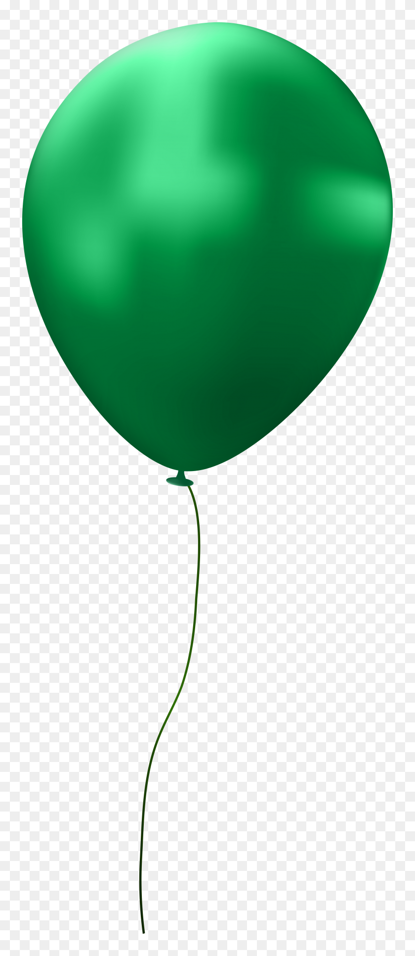 3333x8000 Green Single Balloon Png Clip Art - Green Balloon Clipart