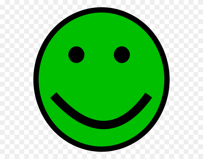 564x601 Green Smiley Face Clip Art - Free Smiley Face Clip Art
