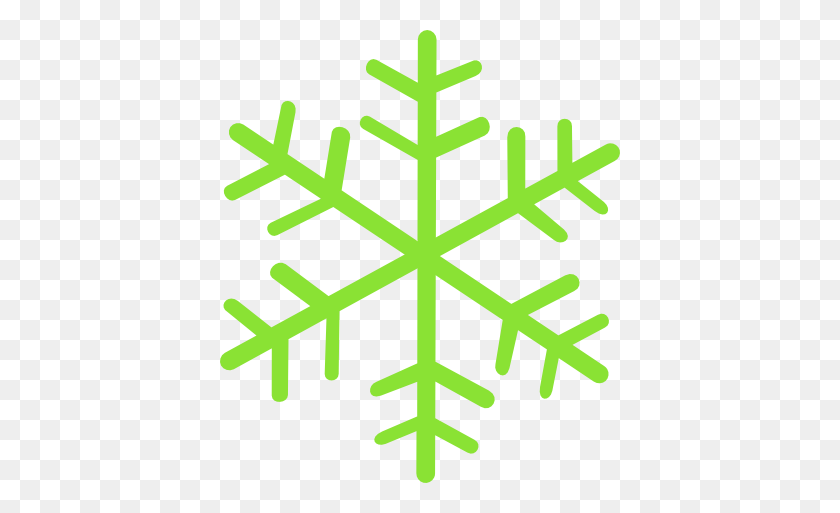 400x453 Green Snowflake Snowflakes In Snowflakes, Vector Free - Snow Effect PNG