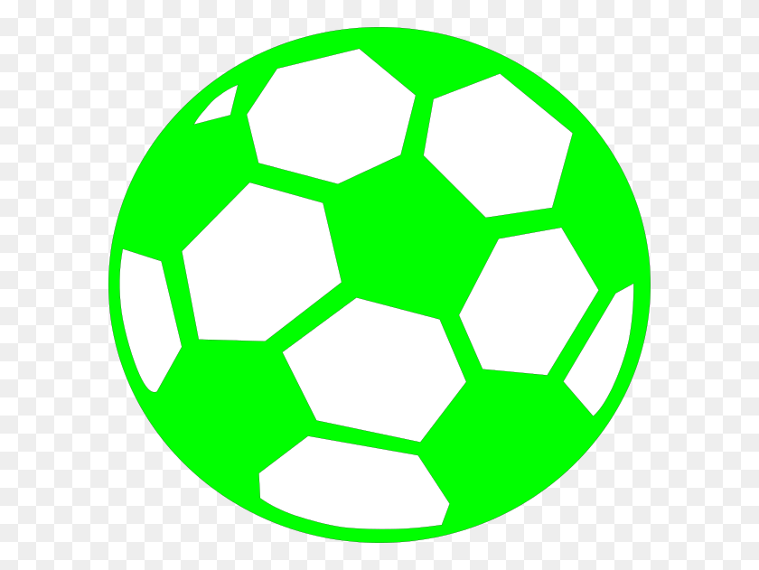 600x571 Green Soccer Ball Clip Art - Soccer Field Clipart