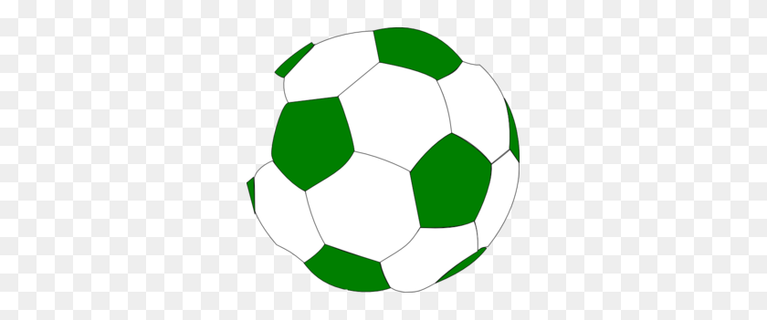 299x291 Зеленый Футбольный Мяч Клипарт - Тройник Клипарт С Мячом
